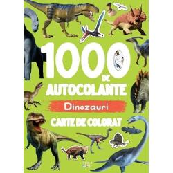 Coloreaz&259;-&539;i drumul prin lumea uimitoare a dinozaurilor Con&539;ine peste 1000 de autocolante