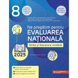 Conform modelului de subiect publicat de Ministerul Educa&539;iei în luna noiembrie 2024 Lucrarea Ne preg&259;tim pentru Evaluarea Na&355;ional&259; Limba &537;i literatura român&259; Clasa a VIII-a reprezint&259; un auxiliar complet de preg&259;tire a primului examen important din via&355;a unui elevCon&355;ine– 40 de seturi cu exerci&355;ii de antrenament 