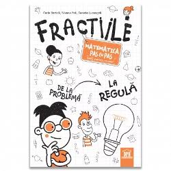 Titlul Frac&539;iile Matematica pas cu pas este un ghid interactiv destinat copiilor din ciclul primar menit s&259; fac&259; înv&259;&539;area matematicii o experien&539;&259; captivant&259; &537;i u&537;or de în&539;eles Structurat în dou&259; p&259;r&539;i volumul ofer&259; atât activit&259;&539;i introductive pentru dobândirea no&539;iunilor de baz&259; cât &537;i exerci&539;ii structurate pentru consolidarea 