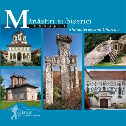 Albumul Manastiri si biserici cuprinde o selectie a celor mai frumoase lacasuri de cult ale romanilor din diferite secoleArhitectura religioasa din spatiul romanesc reprezinta o lectie de armonie echilibru si masura A evoluat sub influenta stilurilor si tehnicilor dar a integrat in mod firesc particularitatile comunitatilor care se adunau in jurul lacaselor de cult creand forme perfect inscrise in natura si care exprima adecvat etosul si spiritul 