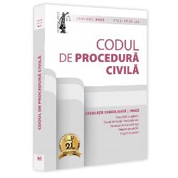 Editia a 22-a revizuita a lucrarii Codul de procedura civila ianuarie 2025 tiparita pe hartie alba de calitate superioara si ingrijita de prof univ dr Dan Lupascu contine textul Codului de procedura civila actualizat imbogatit cu dispozitii de aplicare decizii ale Curtii Constitutionale recursuri in interesul legii hotarari prealabile taxe judiciare de timbru extrase din OUG nr 