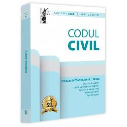 Editia a 23-a revizuita a lucrarii Codul civil ianuarie 2025 ingrijita de prof univ dr Dan Lupascu si tiparita pe hartie alba de calitate superioara contine textul Codului civil actualizat imbogatit cu dispozitii de aplicare decizii ale Curtii Constitutionale recursuri in interesul legii hotarari prealabile numeroase dispozitii conexe si referinte legislative deosebit de utileIndexul plasat la finalul Codului faciliteaza utilizarea acestuia indicand sediul materiei 