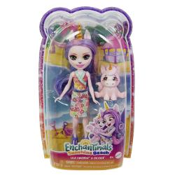 Lasati aceste papusi adorabile si prietenii lor animalute sa va incante Papusile Enchantimals &trade sunt personaje care impartasesc o legatura speciala cu prietenii lor animalute - sunt mereu impreuna si arata la fel 7 personaje in sortiment Fiecare se vinde separat in functie de disponibilitate Culorile si decoratiunile pot varia