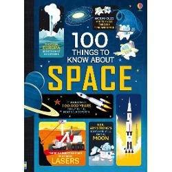 A fun and informative book packed with 100 fascinating things to know about space from how to escape a black hole to why astronauts learn wilderness survival skills With bright infographic-style illustrations detailed facts on every page a glossary and index and internet links to specially selected websites for more information