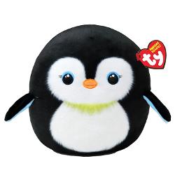 Jucarie de plus TY Squishy Beanies - NEVE pinguin 22 cm TY39284