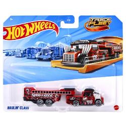 Flota Hot Wheels Track este gata de cursa Conceput sa functioneze cu senile Hot Wheels fiecare vehicul este la scara 164 si include o cabina si o remorca cu decoratiuni dragute si o multime de grafica Diferite sortimente sunt disponibile pe tot parcursul anului pentru sortimente tot mai variate Copiii si colectionarii deopotriva isi vor dori propria escadrila personalizata Articole vandute separat Stilurile culorile si decoratiunile pot varia Cu detaliile lor cool si decorurile lor 