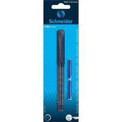 Stiloul Schneider Easy este un instrument perfect pentru cerintele scolare cu un design modern in culori vibrante si model geometric Corpul realizat din plastic este suplimentat de un manson cauciucat ergonomic astfel incat priza stiloului sa fie intotdeauna corecta si confortabila Rezultatul este un scris fluent usor si frumos gratie penitei din otel inoxidabil • Penita din otel inoxidabil tip 