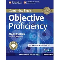 Objective Proficiency Second edition provides Official Exam Preparation for Cambridge C2 Proficiency Everything you need to be confident for exam day A variety of challenging lively topics provide thorough training in exam skills and high-level language development Each unit contains three double-page lessons ensuring flexibility even pacing and progress Interactive software downloadable from a URL in the Students Book provides activities for practice of exam skills grammar and 