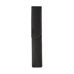 Etui din piele elegant pentru un singur instrument de scrisCalitate nu cantitate Fabricat din piele de vac&259; integral&259; t&259;b&259;cit&259; vegetal Negru intens cu o str&259;lucire natural&259; Cu stil &537;i atitudineAsta înseamn&259; ALL 