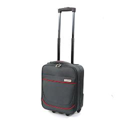 TROLER CARLA GRI CU ROSU 40x30x15cm - 2383Troler cu 2 rotiMaterial PoliesterBuzunar frontal cu fermoarManer superior si suport de sustinere la baza trolerului pentru o manevrare mai usoaraLa interior prezinta bretele elastice pentru fixarea bagajului si un buzunar cu fermoarGreutate 18kg