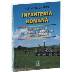 Conceputa ca un eseu istoric lucrarea dedicata Infanteriei române prezinta evolu&539;ia acestei arme din perioada sa premoderna &537;i pâna la aderarea la NATO institu&539;iile sale de înva&539;amânt militar personalita&539;ile care s-au remarcat de-a lungul timpului în Razboiul de Independen&539;a în Primul &537;i în cel de-Al Doilea Razboi Mondial participarea la misiunile interna&539;ionale precum &537;i o 