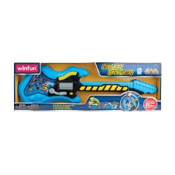 Winfun Chitara Rock este jucaria ideala pentru micii muzicieni in devenire Cu 8 butoane de fret si efecte de lumina aceasta ofera o experienta interactiva si captivanta Chitara emite muzica rock energica si efecte sonore care vor incanta copiii Cu un design vibrant si sunete rock autentice aceasta chitara este perfecta pentru dezvoltarea abilitatilor muzicale ale copiilor si stimularea imaginatiei