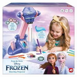 Proiector de Pictura Frozen Deseneaza alaturi de personajele tale preferate Acest proiector magic ii ajuta pe cei mici sa invete sa deseneze intr-un mod distractiv si creativ Alege un sablon Frozen proiecteaza imaginea pe hartie si urmeaza conturul pentru a crea propriile opere de arta Perfect pentru dezvoltarea abilitatilor artistice a coordonarii si a increderii in sine Ideal pentru micii fani Frozen care iubesc sa deseneze si sa coloreze Setul contine 4 discuri de proiectie 12 