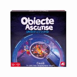 Jocul contine 6 planse 150 carduri cu obiecte16 carduri de actiuni 1 saculet din panza1 sonerie brosura cu instructiuni Joc de Societate Obiecte Ascunse Underground Aventura incepe sub pamant Exploreaza tuneluri misterioase camere secrete si pasaje ascunse in cautarea obiectelor pierdute Un joc captivant de observatie si logica perfect pentru intreaga familie sau pentru o seara distractiva cu prietenii Fii rapid atent si descopera toate obiectele inaintea celorlalti Esti pregatit 