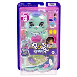 Gentutele Polly Pocket detin lumi mici cu surprize mari in interior pe care fetele si baietii le pot duce oriunde Fiecare jucarie portabila prezinta la exterior o forma adorabila de animal cu un detaliu de joaca interactiv cei mici pot combina accesoriile pentru a ingriji animalul de cate ori doresc Cand au terminat de decorat exteriorul copiii pot deschide carcasa pentru a dezvalui o papusa mai multe functii de joaca din mers si mai mult de 10 accesorii Arunca o petrecere de pijama pentru 