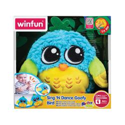 Winfun Jucarie de Plus Pasare este o jucarie adorabila si interactiva care raspunde la sunete si danseaza in mod amuzant Pasarea se rostogoleste si reactioneaza la zgomote aducand distractie si rasete in timpul jocului Designul sau moale si colorat o face usor de imbratisat si potrivita pentru ore intregi de joaca Aceasta jucarie placuta la atingere este un plus perfect pentru copiii mici oferind distractie activa si educativa Cu efecte sonore vesele si o miscari jucause pasarea este o 