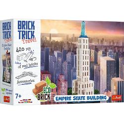 Construieste un simbol al New York-ului cu Brick Trick XL Travel Cladirea Empire State Descopera atmosfera urbana a Americii si recreeaza una dintre cele mai faimoase cladiri din lume Empire State Building Cu ajutorul setului Brick Trick XL Travel poti construi acest zgarie-nori emblematic folosind caramizi reale si materiale ecologice Setul contine tot ce ai nevoie caramizi scanduri din lemn baza HDF lipici elemente decorative din carton si instructiuni pas cu pas Este o activitate 
