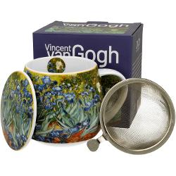  Can&259; cu infuzor &537;i capac IRIS inspirat&259; de V van Gogh parte a seriei Art Gallery  realizat&259; din por&539;elan de calitate superioara caracterizat&259; printr-o culoare alb-crem elegant&259; &537;i natural&259; cu o str&259;lucire delicat&259; precum &537;i o durabilitate excep&539;ional&259;Perfect pentru prepararea infuziilor &537;i a ceaiului aromat preferatCana 