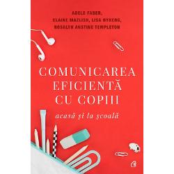 Adele Faber &537;i Elaine Mazlish specialiste &238;n comunicare &537;i &238;n educa&539;ia copiilor propun metode inteligente &537;i pline de umor completate de o serie de sfaturi punctuale de ilustra&539;ii amuzante precum &537;i de studii de caz din care se pot trage concluzii utile Prin aplicarea acestor metode p&259;rin&539;ii &537;i profesorii &238;i pot ajuta pe copii s&259; fac&259; fa&539;&259; celor mai diverse probleme care le afecteaz&259; procesul de 