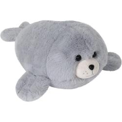 Plus Foca de 30cm Simpatica si pufoasa foca din plus de 30cm este jucaria ideala pentru cei care iubesc animalele marine si jucariile moi Cu un design adorabil si realist aceasta foca promite sa devina rapid cel mai bun prieten al copilului tau sau un decor amuzant si dragalas pentru orice camera Fabricata din materiale de inalta calitate foca are un exterior catifelat si o umplutura moale perfecta pentru imbratisari si clipe de relaxare Corpul rotunjit boticul zambitor si ochisorii 
