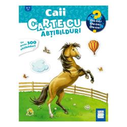 „Caii-Carte cu ab&539;ibilduri” e un album în format mare cu peste 300 de ab&539;ibilduri cu &537;ei valtrapuri potcoave bidivii &537;i c&259;l&259;re&539;i temerari executând mi&537;c&259;ri complicate sau c&259;l&259;rind la pas drep&539;i ca lumânarea Micu&539;ii cititori pasiona&539;i de c&259;l&259;rie cai manejuri &537;i miros de fân vor putea completa interiorul unui grajd cu accesorii necesare toalet&259;rii cailor vor 