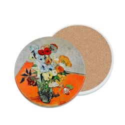 Suport pentru pahar – Ceramic&259; 10x10 cm Design Van Gogh Trandafiri si anemoneAdaug&259; un strop de art&259; mesei tale cu acest suport pentru pahar din ceramic&259; decorat cu una dintre lucr&259;rile emblematice ale lui Vincent van Gogh p class data-start507 