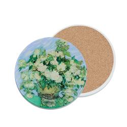Suport pentru pahar – Ceramic&259; 10x10 cm Design Van Gogh TrandafiriAdaug&259; un strop de art&259; mesei tale cu acest suport pentru pahar din ceramic&259; decorat cu una dintre lucr&259;rile emblematice ale lui Vincent van Gogh p class data-start507 
