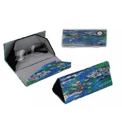 Toc pliabil pentru ochelari – Design Monet – Nuferi 16 cmPoart&259; cu tine o buc&259;&539;ic&259; de art&259; impresionist&259; Acest toc pliabil pentru ochelari inspirat de capodopera Nuferi a lui Claude Monet este combina&539;ia 