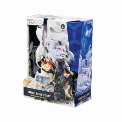 Robo Blast One Robot controlat de la distanta care trage Pregateste-te pentru distractie si emotie fara sfarsit cu ROBO BLAST ONE Telecomanda dimensiuni ergonomice Lansare mecanica puternica prin apasarea unui buton de pe brat 3 sageti sunt incluse in pachet Disponibil in 2 culori alb sau negru Dispune de telecomanda cu control in 4 cai Orice ai cauta intr-un robot suntem siguri ca il vei gasi in lumea robotilor Silverlit O gama larga de jucarii robotizate cu un singur scop comun 