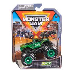 Masina oficiala a spectacolului Monster Jam Un vehicul hiper detaliat fidel eroilor spectacolului cu un aspect agresiv si suspensii realiste pentru a face cascadoriile intr-un mod cat mai spectaculos Macheta este metalica si foarte bine realizata Foarte rezistenta Monster Jam ofera mai multe detalii si grafica decat oricand Cu anvelopele oficiale BKT jante cromate stilizate si un sasiu autentic cu detalii cromate acest camion monstru intruchipeaza stilul si volanul omologului sau din 