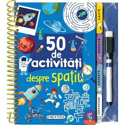 Accepta provocarea sa te amuzi rezolvand cele mai distractive activitati cuvinte incrucisate labirinturi sudoku calcul privire agera Marker cu stergere uscata inclus Ilustratii color