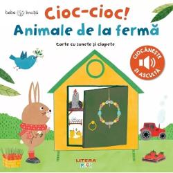 Cioc-Cioc Cine locuie&537;te aiciIepura&537;ul vrea s&259; le spun&259; noapte bun&259; animalelor de la ferm&259; Dar unde locuiesc animalele Bate la u&537;i &537;i vei aflaAtinge ascult&259; &537;i descoper&259; cu ajutorul acestei serii de c&259;r&539;i interactive Mai întâi apas&259; pe pas&259;rea albastr&259; ca s&259; activezi pagina apoi bate la u&537;&259;