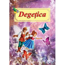 Degetica repovestita dupa H C Andersen este o carte adaptata pentru copiii de gradinita si cei din clasele mici care abia au invatat sa citeasca Ilustratiile colorate stimuleaza creativitatea copiilor care pot vizualiza mai usor firul povestiiTextul cartii are un format mare si este structurat pe paragrafe carora le corespund ilustratii specifice facand cartea usor de urmarit de cititorii incepatoriAceasta carte este ideala pentru a petrece timp de calitate cu copiii 