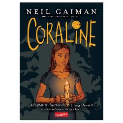 Roman grafic bazat pe celebra carte„Coraline a descoperit u&537;a la scurt timp dup&259; ce se mutaser&259; în casa aceea”Când Coraline p&259;&537;e&537;te de cealalt&259; parte a u&537;ii din noua ei cas&259; g&259;se&537;te o alt&259; cas&259; incredibil de asem&259;n&259;toare cu cea pe care a l&259;sat-o în urm&259; doar c&259; mai bun&259; Acolo exist&259; o alt&259; mam&259; &537;i un alt tat&259; care vor ca 
