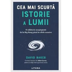 O ISTORIE CARE CUPRINDE TOT CE S-A ÎNTÂMPLAT VREODAT&258; – ÎNTR-un SINGUR volum DE PARCURS ÎNTR-O SUFLARECea mai scurt&259; istorie a lumii v&259; poart&259; într-o aventur&259; f&259;r&259; seam&259;n prin timp &537;i spa&539;iu acoperind totul peste tot – toate cele 138 miliarde de ani de la Big Bang pân&259; în prezent – în Univers Fi&539;i martori la crearea primilor atomi &537;i 