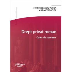 Lucrarea Drept privat roman Caiet de seminar se adreseaza cu precadere studentilor din anul I fiind necesar pentru intelegerea si insusirea conceptelor si institutiilor Dreptului privat roman Lucrarea are scopul de a prezenta sintetic materia in ordinea devenita traditionala pentru cursurile de Drept roman moderne respectiv elementele de istorie si civilizatie romana izvoarele dreptului procedura civila persoanele bunurile 
