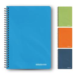  Caiet cu spirala A4 Colorarte 100 file matematica colturi rotunjite coperta plastic 350 microni hartie 70gmpAtentie Pretul afisat este per bucata Nu se poate alege culoarea se livreaza in functie de disponibilitatea din stoc