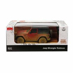 Copilul dumneavoastra se poate juca in voie cu masina cu telecomanda Jeep Wrangler Muddy rosu scara 1 la 24 oferita de brandul international Rastar Nicio cursa nu este imposibil de castigat cu acesta masinuta replica oficiala cu licenta a modelului original construita cu mare atentie la detalii Masinuta are proportiile ideale pentru momente pline de distractie si amuzament Masinuta functioneaza pe frecventa de 24GAlimentarea se face astfel  pentru masinuta sunt necesare 3 baterii tip AA 