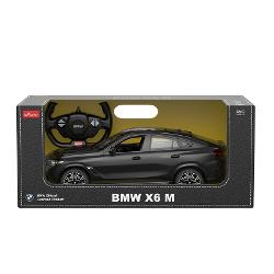 Copilul dumneavoastra se poate juca in voie cu masina cu telecomanda Bmw X6 M scara 1 la 14 oferita de brandul international Rastar Nicio cursa nu este imposibil de castigat cu acesta masinuta replica oficiala cu licenta a modelului original construita cu mare atentie la detalii Masinuta are proportiile ideale pentru momente pline de distractie si amuzament Masinuta functioneaza pe frecventa de 24GAlimentarea se face astfel  pentru masinuta sunt necesare 5 baterii tip AA  iar pentru 
