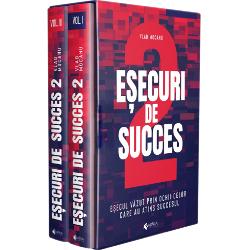 Esecuri de succes Esecul vazul prin ochii celor care au atins succesul - Volumul I  Volumul al II-lea include cutie cadouSetul cuprinde volumele• Esecuri de succes - Volumul I• Esecuri de succes - Volumul al II-leaAceasta carte pune laolalta nume ale unor personalitati emblematice pentru mediul de business de la noi cuprinzand povestile a 52 de antreprenori romani cu o cifra de afaceri cumulata de 700 milioane de 