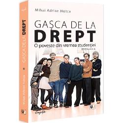 Gasca de la Drept O poveste din vremea studentiei este o carte despre viata de student cu partile ei agreabile sau mai putin agreabile autorul dorind sa evidentieze ca prin oportunitatile si incercarile sale perioada studentiei contribuie din plin la dobandirea unei imunitati sociale Pentru orice fost student fragmentul de viata petrecut in mediul academic este probabil cel mai mare furnizor de amintiri minunate si speciale Cartea a fost 