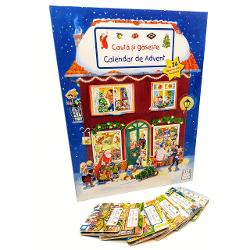 Pentru ca a&537;teptarea Cr&259;ciunului s&259; nu fie prea lung&259; î&539;i vine în ajutoracest calendar de Advent cu 24 de u&537;i&539;e în spatele c&259;rora vei g&259;si24 de mini c&259;r&539;i din seria Caut&259; &537;i g&259;se&537;teFie c&259; e vorba de ferm&259; de &537;antier de gr&259;din&259; zoologic&259; sau de gr&259;dini&539;&259;micii cititori vor g&259;si subiecte interesante de explorat Cele 24 de 