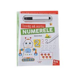 SCRIE &536;TERGE &536;I RESCRIE FOLOSIND CARIOCA REUTILIZABIL&258; Acest caiet de exerci&539;ii cu pagini care se pot &537;terge le va permite copiilor s&259; exerseze scrierea numerelor &537;i s&259; completeze activit&259;&539;i menite s&259;-i ajute s&259; în&539;eleag&259; raportul num&259;r-cantitate 