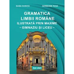 Gramatica Limbii Române ilustrat&259; prin maxime cuprinde no&539;iuni de fonetic&259; vocabular morfologie &537;i sintax&259; a propozi&539;iei &537;i a frazei adresându-se îndeosebi elevilor de gimnaziu &537;i de liceu