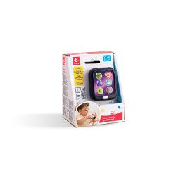 Ceasul educativ de la Hola Toys este o jucarie interactiva special conceputa pentru copiii cu varsta intre 12 si 60 de luni Acest ceas inteligent ofera peste 40 de sunete melodii si fraze care stimuleaza invatarea si curiozitatea copilului Echipat cu butoane colorate si afisaje grafice atractive incurajeaza jocul de rol si ii ajuta pe cei mici sa invete numere forme culori si notiuni muzicale intr-un mod distractiv Include si un joc de intrebari si raspunsuri care provoaca gandirea si 