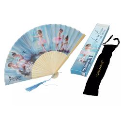 Evantai pliabil din bambus &537;i material textil – „Micile balerine” de Laura Lozano 20 cm cu hus&259; neagr&259;Evantai practic &537;i elegant perfect pentru zilele c&259;lduroase sau momentele în care ai nevoie de un strop de r&259;coare Realizat din bambus natural &537;i material textil rezistent acest evantai de 20 cm 