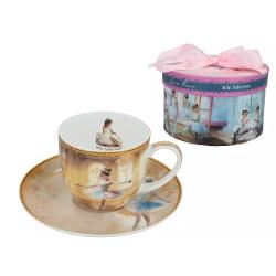 Ceasca din por&539;elan – Micile balerine de Laura Lozano 300 mlDelicat&259; &537;i plin&259; de gra&539;ie aceast&259; ceasca din por&539;elan fin este decorat&259; cu ilustra&539;ia Micile balerine semnat&259; de artista Laura Lozano Cu un design blând 