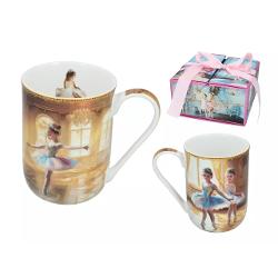 Can&259; din por&539;elan – Micile balerine de Laura Lozano 380 mlDelicat&259; &537;i plin&259; de gra&539;ie aceast&259; can&259; din por&539;elan fin este decorat&259; cu ilustra&539;ia Micile balerine semnat&259; de artista Laura Lozano Cu un design 