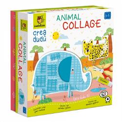 Un kit creativ pentru a introduce copiii mici în arta colajuluiJocul include un set de 8 forme mari de animale de decorat &537;i un set de foi cu modele de decupat &537;i lipit Cutia con&539;ine de asemenea o foarfec&259; &537;i lipici pentru a finaliza activitateaCopiii se vor distra decorând animalele folosind tehnica colajului &537;i jucându-se cu ele a&537;ezându-le pe suporturile lor speciale Un joc simplu &537;i amuzant care 