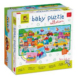 Opt puzzle-uri de cate 4 piese de completat pentru a crea personaje amuzantePiesele sunt fa&539;&259;-verso astfel încât intorcând piesele de puzzle se poate construi o imagine frumos ilustrat&259; din 32 de piesePuzzle-ul este conceput special pentru a dezvolta abilit&259;&539;ile pre&537;colarilor precum observa&539;ia &537;i îndemânarea
